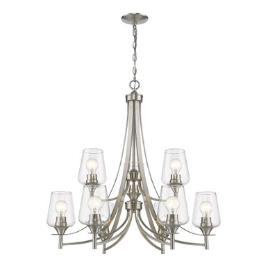 Joliet 9 Light Chandelier 31 Inch Wide by 31.5 Inch High by Z-Lite - 473-9