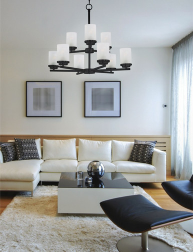 White Clover Road 9 Light Chandelier 28 Inch wide by 23 Inch high by BSH - 93-BEL-4421436