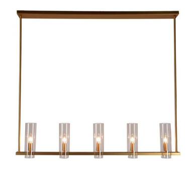 Colonna 5 Light Oversized Linear Chandelier by Kanova - KCH0133-5MBR