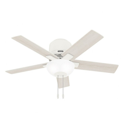 Fitzgerald 5 Blade Ceiling Fan with Light Kit 44 Inches Wide by Hunter Fans - 5158-138444