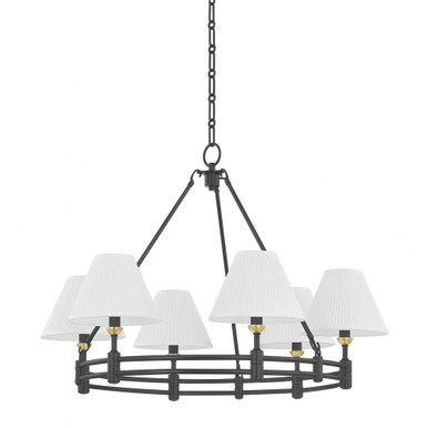 Howard 6 Light Chandelier 23 Inch Tall and 32.75 Inch Wide by Hudson Valley - MDS1800
