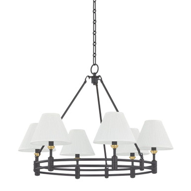 Howard 6 Light Chandelier 23 Inch Tall and 32.75 Inch Wide by Hudson Valley - MDS1800