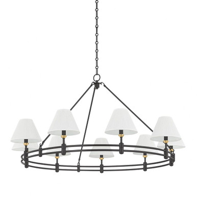 Howard 9 Light Chandelier 26 Inch Tall and 50 Inch Wide by Hudson Valley - MDS1801