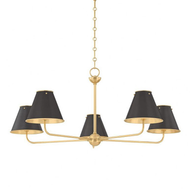 Burghley 5 Light Chandelier 18.25 Inch Tall X 43 Inch Wide by Hudson Valley - MDS2000