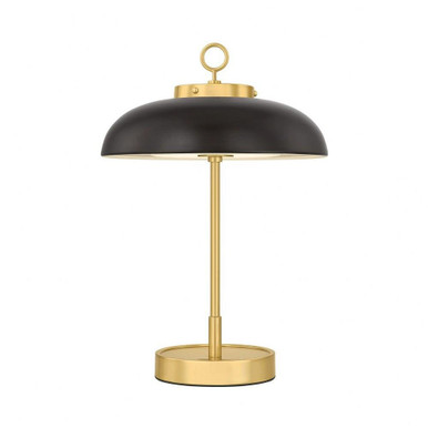 Hector 8W 1 LED Rechargeable Table Lamp 16 Inch Tall by Hudson Valley - L3131-AGB/DB