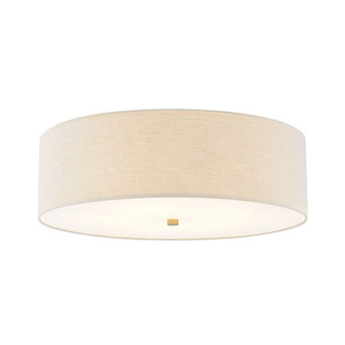 Textile 5 Light 24 Inch Wide Flush Mount by Justice Design - FAB-9732