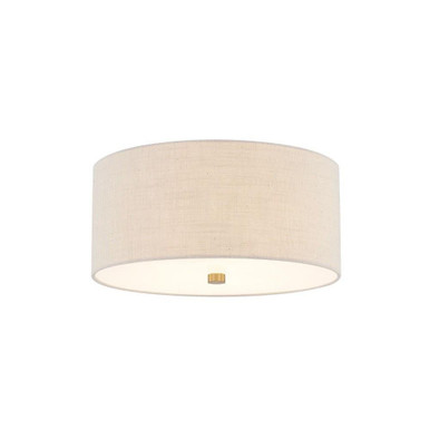 Textile 3 Light 14 Inch Wide Flush Mount by Justice Design - FAB-9735