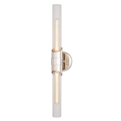 Webster 2 Light Bath Vanity 24.5 Inch Tall and 4.75 Inch Wide by Vaxcel - W0463