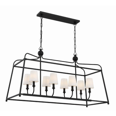Sylvan 8 Light Chandelier 25 x 42 Inches Wide by Crystorama - 2249-BF