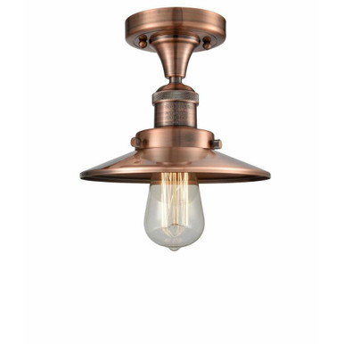 Franklin Restoration 1 Light 7 Inch Wide Semi Flush Mount by Innovations - 1CH-AC-M3