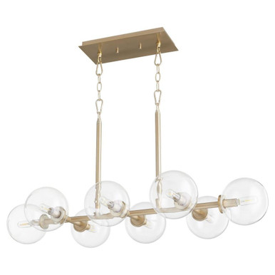 Earl Edwin Mews 8 Light Small Linear Chandelier by Bailey Street Home - 183-BEL-5055140