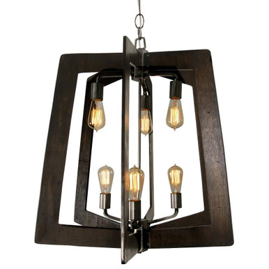 Lofty 6 Light Medium 2 Tier Chandelier by Varaluz - 268F06