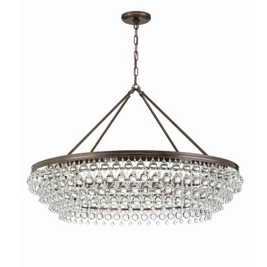 Calypso 8 Light Oversized Round Chandelier by Crystorama - 278