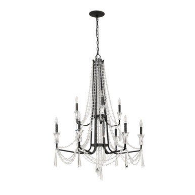 Barcelona 9 Light Oversized 2 Tier Chandelier by Varaluz - 270C09