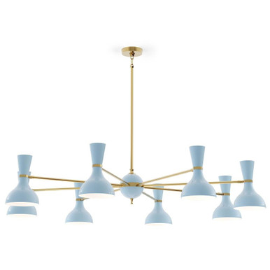 Clare 8 Light Chandelier 10.19 Inch Tall and 57 Inch Wide by Robert Abbey - CL_8CH_P