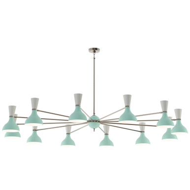 Clare 12 Light Chandelier 10.19 Inch Tall and 76 Inch Wide by Robert Abbey - CL_12CH_P