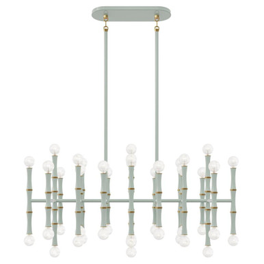 Kane 42 Light Chandelier 16.38 Inch Tall X 38.25 Inch Wide by Robert Abbey - KA_CH42_P