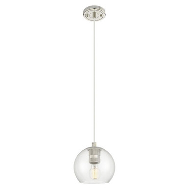 Crown Point 1 Light Cord Hung Pendant 5.88 Inch Wide by Innovations - 434-1P-PN-G122-6