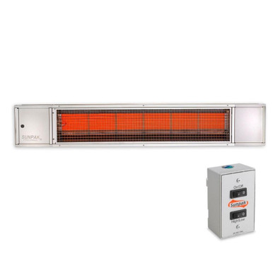 25k to 34k BTU Two Stage Mounted Gas Heater with Remote 48 Inch by
