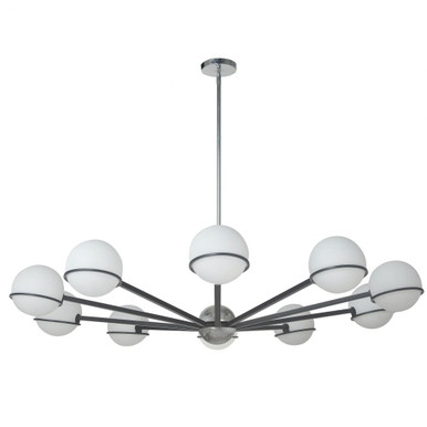 Sofia 10 Light Oversized Chandelier by Dainolite - SOF-5010C