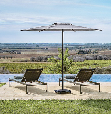 9 Foot Aluminum Manual Lift Hexagon Market Umbrella by Jardinico - JCP101H