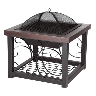 Cocktail Table Wood Fire Pit 34 Inch Tall x 29 Inch Wide by Fire Sense - 61331