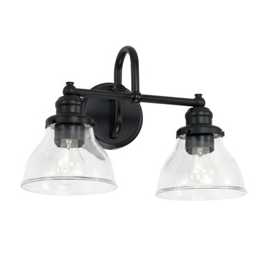 Baxter 2 Light Industrial Vanity Light by Capital - 8302CH-461
