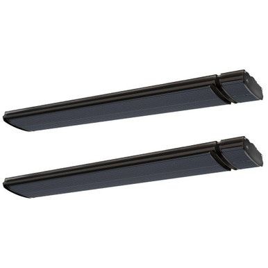 Two-Pack 2,400 Watt Zero Light Electric Heaters By Radtec - E24-IR-RDT-HTX