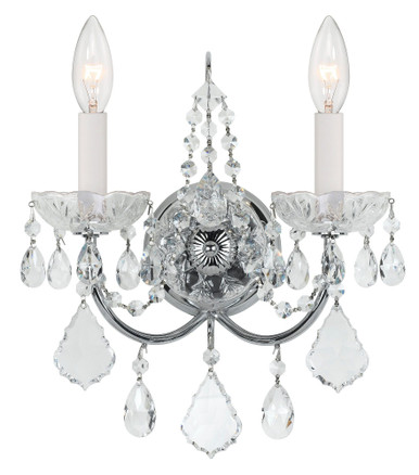 Imperial 2 Light Candle Style Wall Sconce by Crystorama - 3222