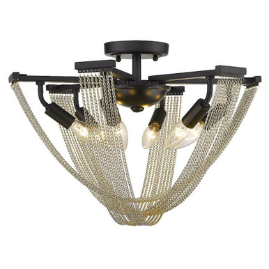 Haughley Road 6 Light Inch Wide Semi Flush Mount by Bailey Street Home - 170-BEL-4442515