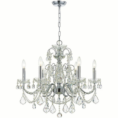 Imperial 6 Light Medium Chandelier by Crystorama - 3226