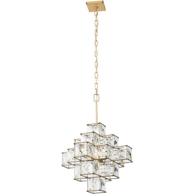Cubic 6 Light Medium Chandelier by Varaluz - 329C06CG