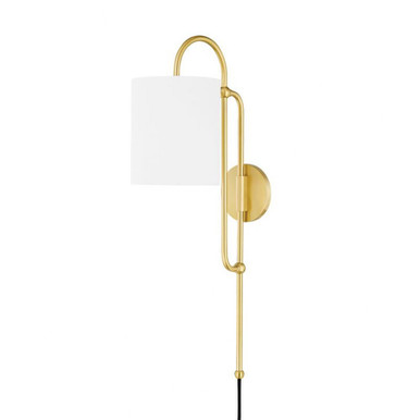 Caroline 1 Light Wall Sconce by Mitzi - HL641201-AGB