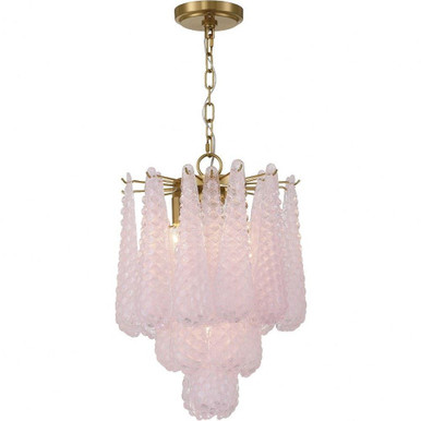 Ollie 4 Light Pendant 19.25 Inch Tall and 14.25 Inch Wide by Crystorama - OLL-6004-AG
