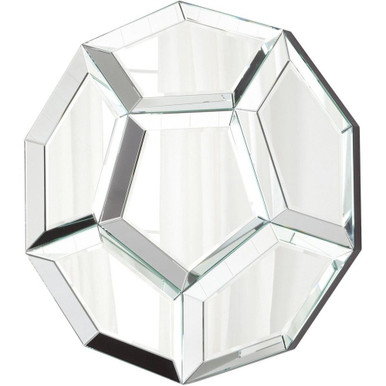 51 Inch Venetian Flower Inspired Wall Mirror by Bailey Street Home - 182-BEL-1765179