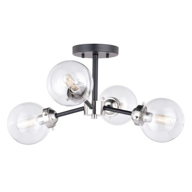 Orbit 4 Light 25.75 Inch Wide Semi Flush Mount by Vaxcel - C0133
