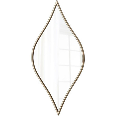 24.75 Inch Modern Reverse Teardrop Shape Wall Mirror by Bailey Street Home