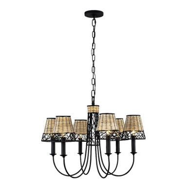 Cayman 6 Light Medium Chandelier by Varaluz - 362C06