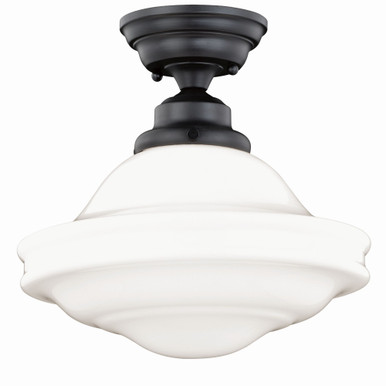 Huntley 1 Light 4.75 Inch Wide Semi Flush Mount by Vaxcel - C0176