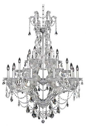 Brahms 24 Light Oversized 3 Tier Chandelier by Allegri - 023452-5441