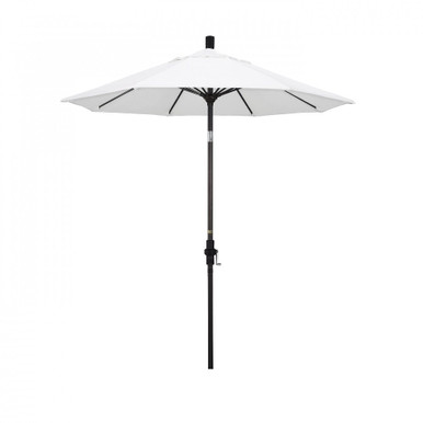 7.5 Foot Fiberglass Crank Lift Round Market Umbrella by CA Umbrella - GSCUF758