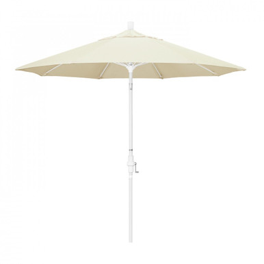 9 Foot Fiberglass Crank Lift Round Market Umbrella by CA Umbrella - GSCUF908