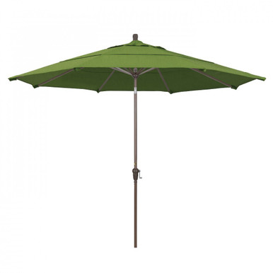 11 Foot Aluminum Crank Lift Round Market Umbrella by CA Umbrella - SDAU1189