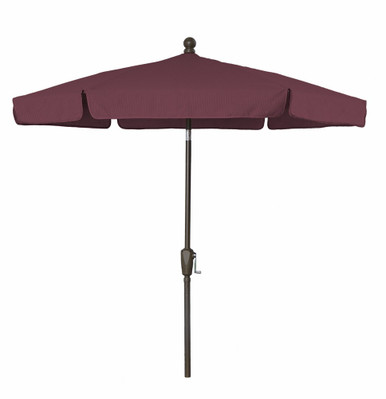 7.5 Foot Tilting Crank Lift Hexagon Market Umbrella by Fiberbuilt - 7GCR-T