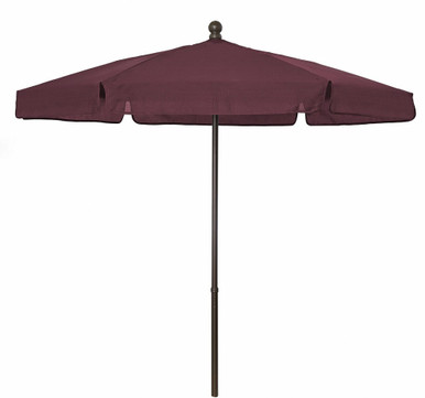 7.5 Foot Aluminum Manual Lift Hexagon Market Umbrella by Fiberbuilt - 7GPU