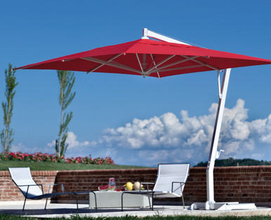 13 Foot Aluminum Easy Lift Rectangle Cantilever Umbrella by FIM - P19