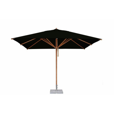 8.5 x 12 Foot Bamboo Pulley Lift Rectangle Market Umbrella by Bambrella - 2-5-3-5m REC-L