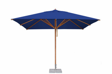 8.5 x 12 Foot Bamboo Pulley Lift Rectangle Market Umbrella by Bambrella - 2-5-3-5m REC-L