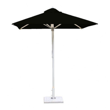 6.5 Foot Aluminum Pulley Lift Square Market Umbrella by Bambrella - 2-0m SQ-SA