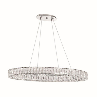 Kinsley 45W 1 LED Chandelier 3 Inch Tall and 39 Inch Wide by Crystorama - ED3563901CH